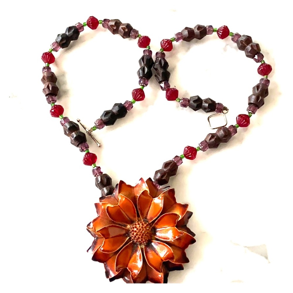 Vintage brooch necklace